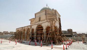 جانب من عمليات الترميم في الموصل 