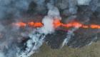 تصاویری خیره کننده از فوران آتشفشان در ایسلند