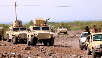 آليات لقوات سهام الشرق الجنوبية في أبين