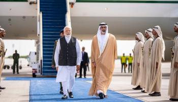 Khalid bin Mohammed bin Zayed reçoit le Premier ministre indien