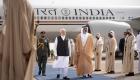 رئيس وزراء الهند يصل إلى أبوظبي وخالد بن محمد في مقدمة مستقبليه (صور)