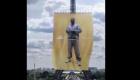 Ninho en affiche gigantesque sur la Tour Eiffel pour Adidas