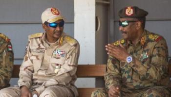 لقاء سابق بين قائد الجيش السوداني وقائد قوات الدعم السريع - أرشيفية