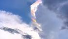 ابر رنگین‌کمانی جذاب با طیف‌های متنوع در آسمان کلمبیا (+عکس)