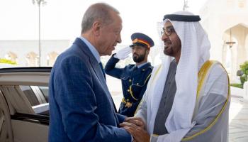 الشيخ محمد بن زايد آل نهيان مع الرئيس التركي