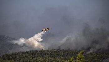 جهود للسيطرة على حريق غابات رودس
