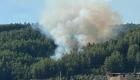 Belirsiz sebeple patlak veren Soma orman yangınında söndürme çabaları sürüyor