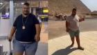 البلوغر التركي ياسين جنكيز يصل مصر ويزور الأهرامات (صور)