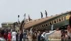 خروج قطار از ریل در پاکستان ۱۵ کشته بر جا گذاشت (+ویدئو)