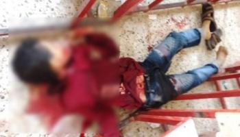 جثمان ضحية إحدى الحادثتين
