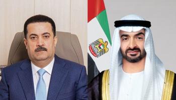 الشيخ محمد بن زايد آل نهيان ومحمد شياع السوداني