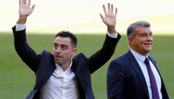 Laporta et Xavi