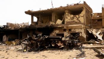 منزل مدمر في الخرطوم جراء الاشتباكات - أرشيفية