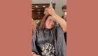 أسماء شريف منير تحلق شعرها "زيرو" على الهواء (فيديو)