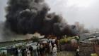 المأساة مستمرة.. حريق يلتهم عشرات المأوي للنازحين بمأرب اليمنية
