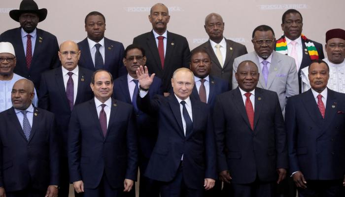 Poutine avec les dirigeants africains