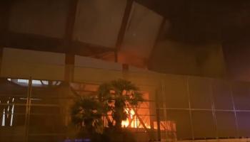 حريق في ملعب تارناتو