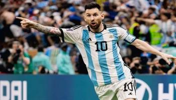 ليونيل ميسي لاعب منتخب الأرجنتين