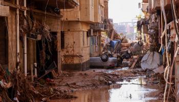 آثار العاصفة دانيال في ليبيا
