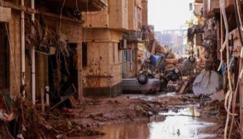آثار العاصفة دانيال