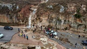 صورة أرشيفية من آثار الإعصار في ليبيا