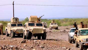 دوريات وآليات للقوات الجنوبية في محافظة أبين - أرشيفية