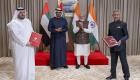 رئيس الإمارات ورئيس وزراء الهند يشهدان تبادل مذكرات تفاهم بين البلدين