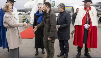 Volodymyr Zelensky est arrivé en Suisse vers midi