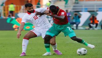 من مباراة تونس وناميبيا في كأس أمم أفريقيا