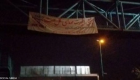 نصب بنر «حمایت از اسرائیل» روی پلی در تهران!
