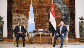 الرئيس المصري ونظيره الصومالي