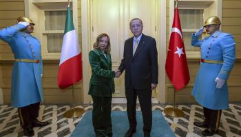 Giorgia Meloni en Turquie avec Erdogan
