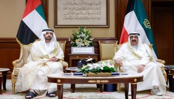 أمير الكويت يستقبل الشيخ حمدان بن محمد بن راشد آل مكتوم