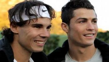 رافائيل نادال مع كريستيانو رونالدو