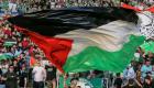 Football : Yannou et Alonz brandissent le drapeau de la Palestine après le match Espagne-France des streamers