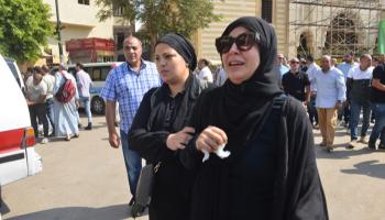 ملك قورة في جنازة جدتها
