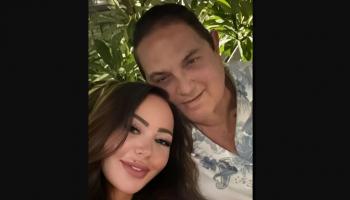 أسما إبراهيم وزوجها محمد الخشن