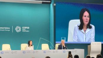 جلسة وزيرة الخارجية الألمانية في COP29