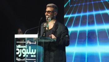 أحمد سعد خلال الحفل 