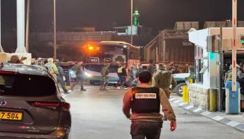 الحافلة التي تعرضت لإطلاق النار