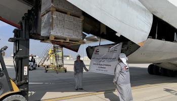 طائرة المساعدات الإماراتية