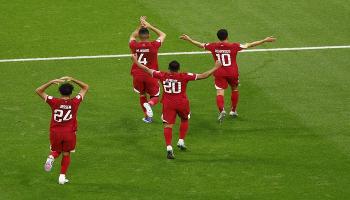 فرحة منتخب قطر 