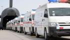 قافلة مساعدات إنسانية إماراتية و10 سيارات إسعاف تدخل إلى غزة