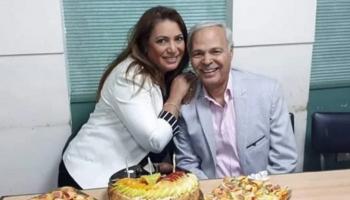 محمود عامر مع طليقته لاشينة لاشين - أرشيفية