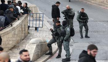 الشرطة الإسرائيلية في باحات الأقصى