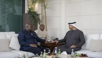 جانب من لقاء الشيخ محمد بن زايد آل نهيان وفيلكس تشيسكيدي