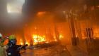 «الخسائر كبيرة».. حريق يلتهم سوق البالة في العراق