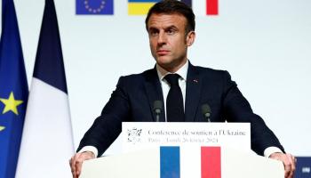 Macron évoque l'envoi potentiel de troupes en Ukraine, lors d'une conférence internationale de soutien à Kiev