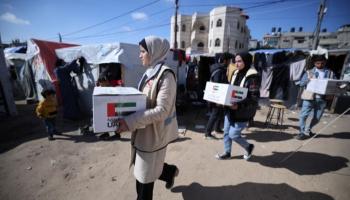 جانب من المساعدات الإماراتية في غزة - أرشيفية
