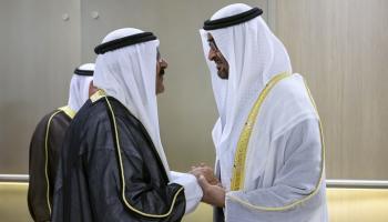 الشيخ محمد بن زايد آل نهيان مع أمير الكويت